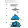 Палатка HIGH PEAK BEAVER 3 синий HP-10167