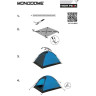 Палатка HIGH PEAK MONODOME PU синий HP-10159
